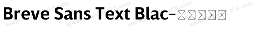 Breve Sans Text Blac字体转换